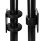 B-Tech BT8390-CFK Support de fixation pour colliers d'accessoires, 5 mm, noir, compatible rails horizontaux BT8390