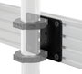 B-Tech BT8390-CFK Support de fixation pour colliers d'accessoires, 5 mm, noir, compatible rails horizontaux BT8390