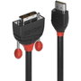 Lindy Câble HDMI vers DVI-D Black Line, 1 m, Noir