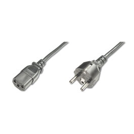 DIGITUS Câble d'alimentation H05VV-F CEE 7/7 vers IEC C13, 1,2m, noir