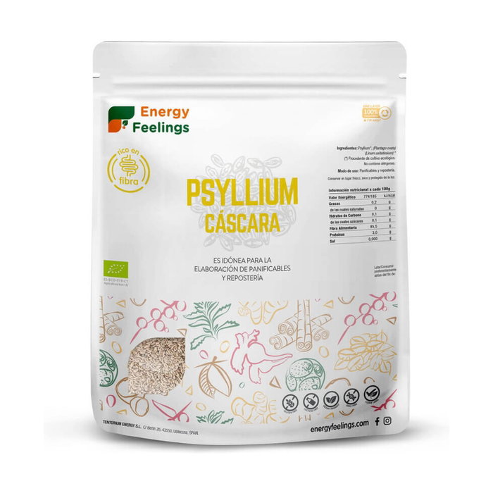ENERGY FEELINGS Psyllium entier avec écorce ECO VEGAN SG 500g ENERGY FEELINGS Psyllium entier avec écorce ECO VEGAN SG 500g