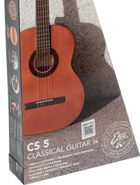 EKO Pack Guitare Classique 3/4 Studio 5 Naturel avec Housse, Accordeur et Médiators