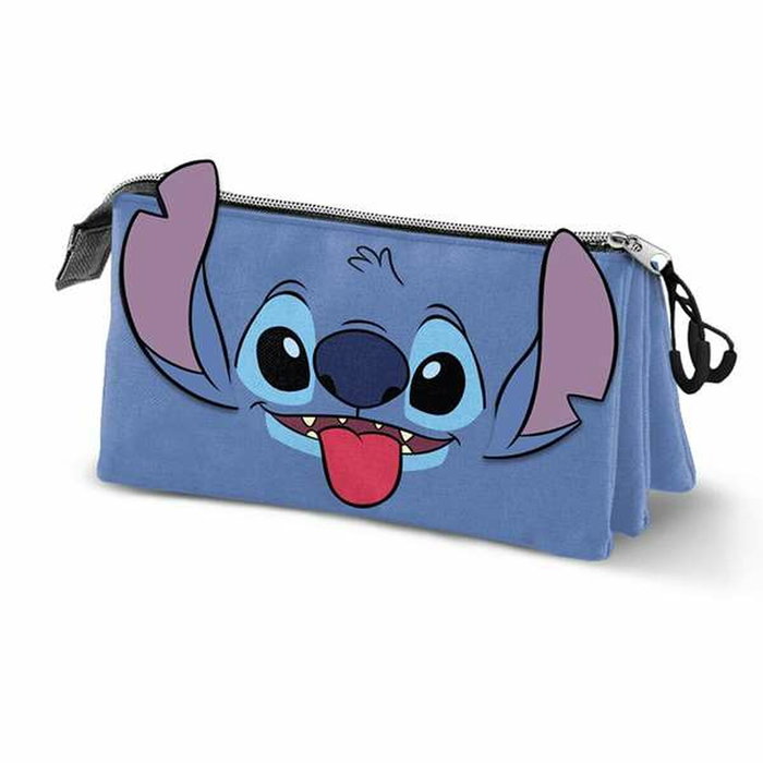 Trousse Fourre-Tout Triple Lilo & Stitch Cool 23 x 11 x 8 cm Bleu Trousse Fourre-Tout Triple Lilo & Stitch Cool 23 x 11 x 8 cm Bleu