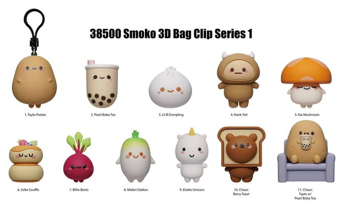 Monogram Int. Smoko 3D présentoir porte-clés Série 1 (24)