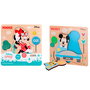 WOOMAX Puzzle 4 pièces en bois Mickey Minnie Disney - Jeu éducatif bébé 12+ mois - 21 x 21 cm