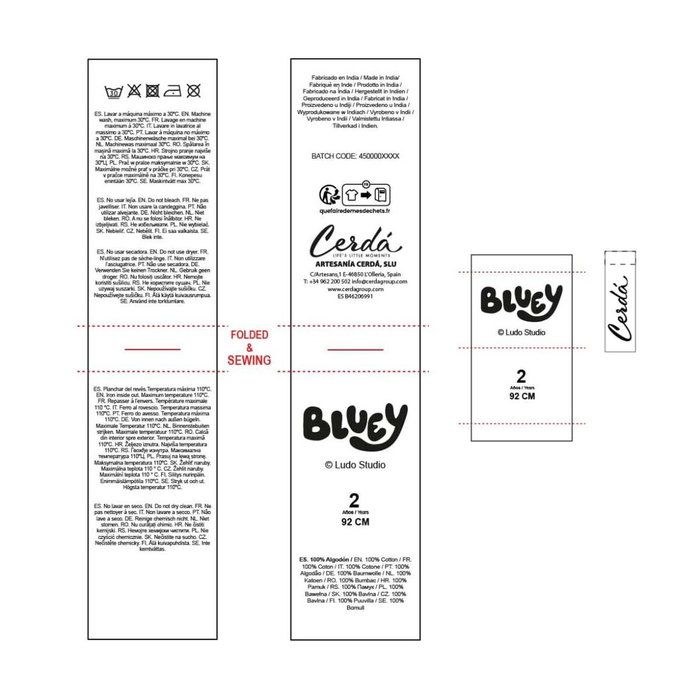 Sweat-shirt Enfant Bluey Beige