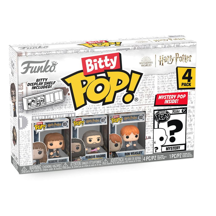 FUNKO Bitty POP! Harry Potter Pack de 4 figurines Hermione et mystère