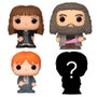 FUNKO Blister de 4 figurines Bitty POP Harry Potter Hermione - Figurine de collection avec accessoire mystère - Collection animée