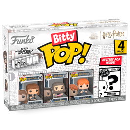 FUNKO Blister de 4 figurines Bitty POP Harry Potter Hermione - Figurine de collection avec accessoire mystère - Collection animée