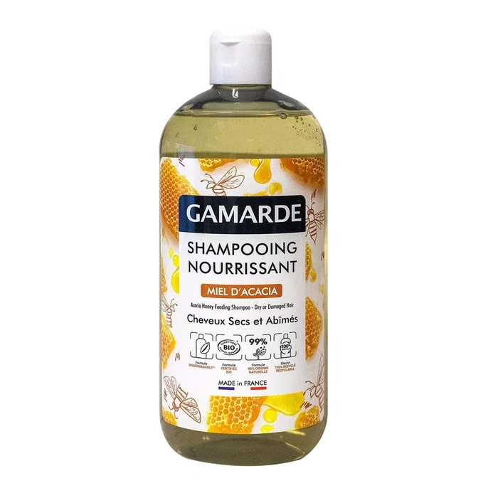 Gamarde Shampooing traitement capillaire Nourrissant au Miel d'Acacia Bio 500 ml Gamarde Shampooing traitement capillaire Nourrissant au Miel d'Acacia Bio 500 ml