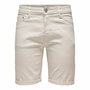 Shorts pour Hommes Only & Sons Onsply 9296 Ecru Beige