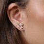 PEERS HARDY Boucles d'oreilles pendantes Angel & Stitch Disney en argent 925
