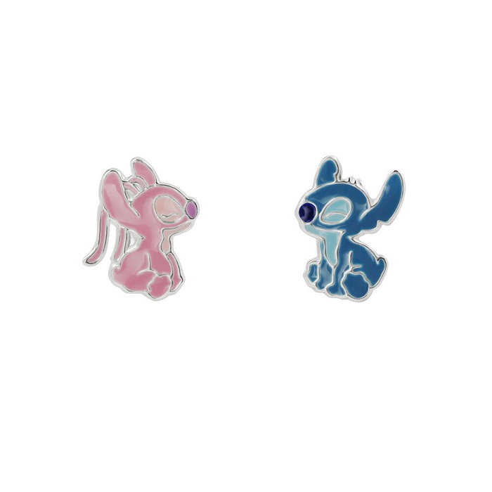 PEERS HARDY Boucles d'oreilles pendantes Angel & Stitch Disney en argent 925