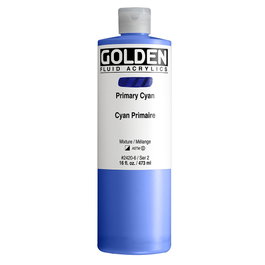 Golden Fluid Couleurs Acryliques Cyan Primaire 473 ml