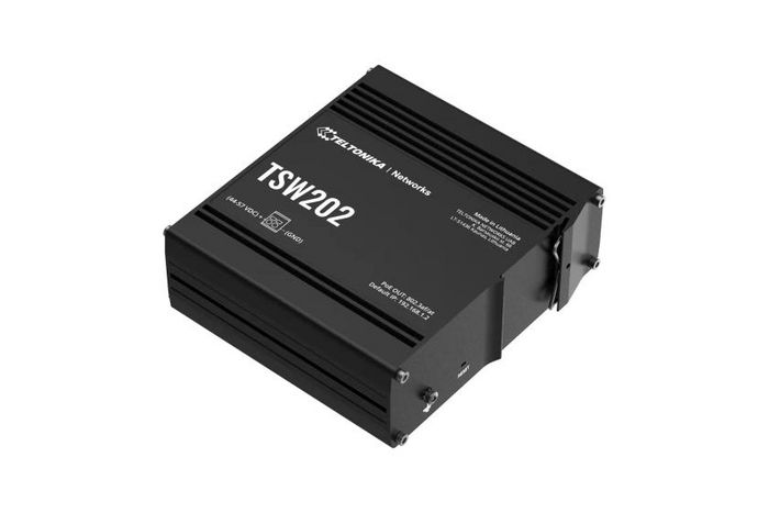 Teltonika Networks TSW202 Commutateur managé PoE+ 8 ports Gigabit avec 2 ports SFP pour communication fibre optique
