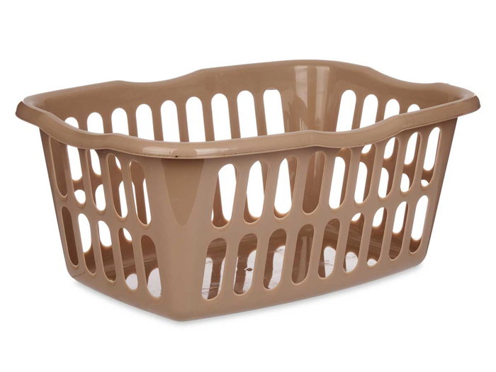 KIPIT Panier rectangulaire ajouré Taupe 50 l