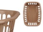 KIPIT Panier rectangulaire ajouré Taupe 50 l