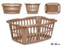 KIPIT Panier rectangulaire ajouré Taupe 50 l