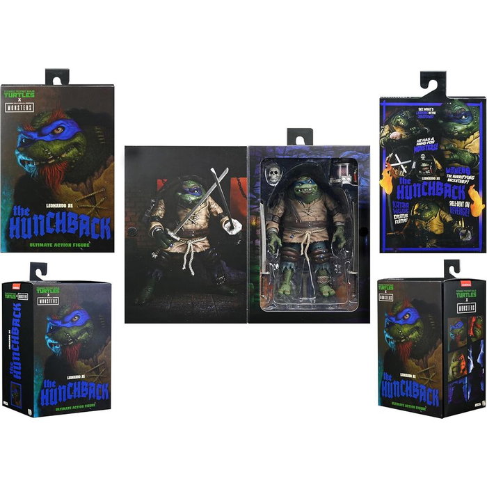 NECA Figurine Ultimate Leonardo Le Bossu - Tortues Ninja - 18 cm avec accessoires