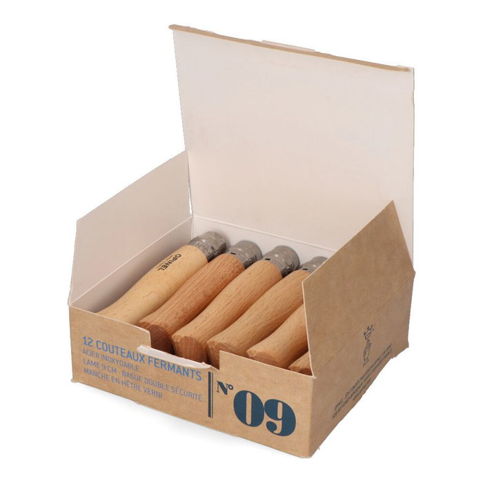 Couteau Opinel Nº9 9 cm Acier inoxydable Bois de hêtre