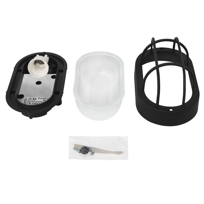 Applique Murale Extérieure E27 IP44 Noir Sans Ampoule BO-170-N Pour Jardin et Façade