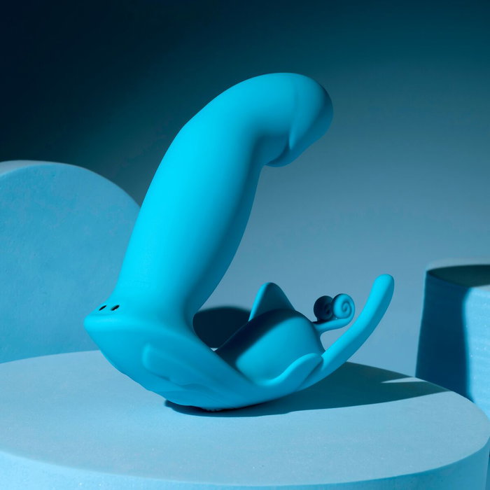 Vibration de Stimulation Double Evolved Bleu