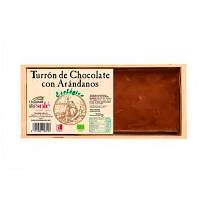 CHOCOLATES SOLE Turrón au chocolat avec bleuets 200g ECO CHOCOLATES SOLE Turrón au chocolat avec bleuets 200g ECO