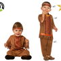 Disfraz, costume bébé indien 24 mois, 3 pièces - accessoire tête, tee-shirt, pantalon en polyester - thème western et far west