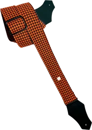 GETM Sangle Guitare/Basse Fly Hounds Tooth Orange