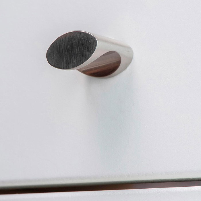 Rei Pomo de meuble modèle 719, zamak nickel satiné, diamètre 17 mm, blister 4 pièces Rei Pomo de meuble modèle 719, zamak nickel satiné, diamètre 17 mm, blister 4 pièces