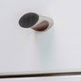 Rei Pomo de meuble modèle 719, zamak nickel satiné, diamètre 17 mm, blister 4 pièces