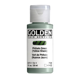 Golden Couleur Acrylique Fluide Vert Thalo Tono Amarillo 30 ml