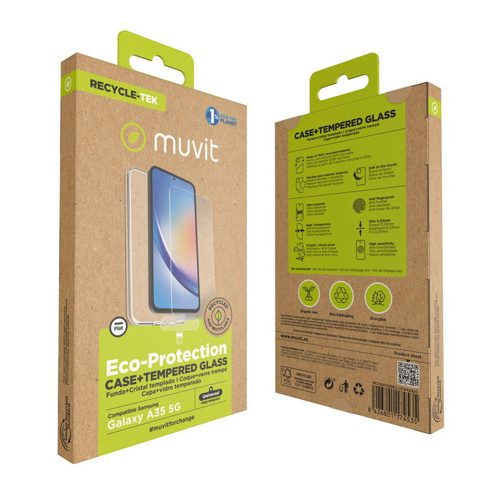 Housse et Protecteur pour Téléphone Portable Muvit for Change Samsung Galaxy A35 5G Samsung Galaxy A34 5G