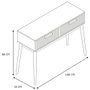 Home Deco Factory Console Klaus avec 2 tiroirs