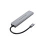 Conceptronic DONN33G Hub USB-C 6-en-1 avec HDMI 4K@60Hz, Power Delivery 100W, USB 3.0, Lecteur SD