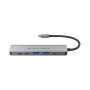 Conceptronic DONN33G Hub USB-C 6-en-1 avec HDMI 4K@60Hz, Power Delivery 100W, USB 3.0, Lecteur SD