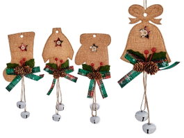 Krist+ Décorations de Noël Suspendues 15 cm Assorties (Set de 48)