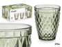 Vivalto Verre Diamant Vert 270 ml 8 x 10 x 8 cm (Set de 24)