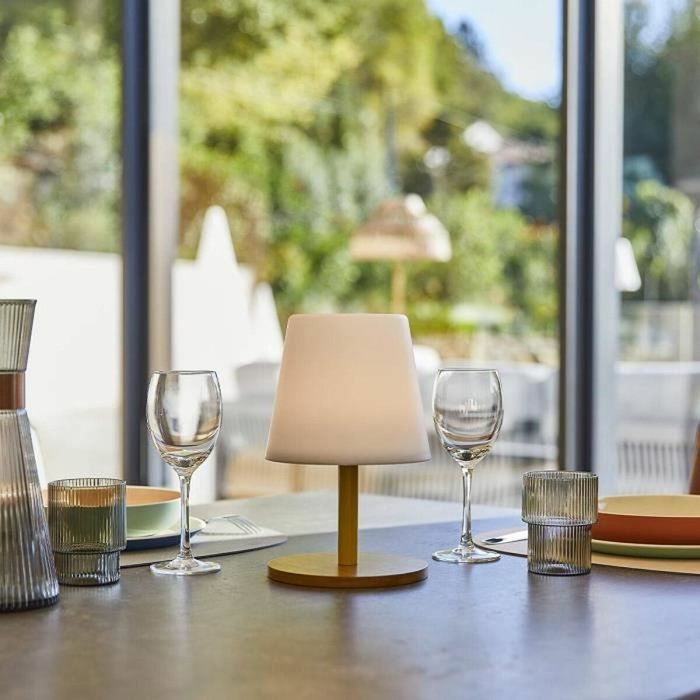 Lumisky Standy Mini Wood Lampe de table sans fil en bambou