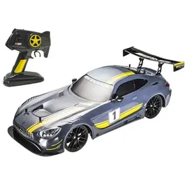 Mondo Voiture radiocommandée Mercedes AMG GT3 1:10 - 30 km/h, 4x4, batterie incluse - Pour enfants à partir de 8 ans