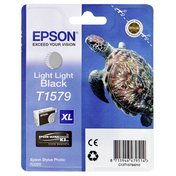 Epson Cartouche d'encre T1579 Gris clair pour Stylus Photo R3000 Epson Cartouche d'encre T1579 Gris clair pour Stylus Photo R3000