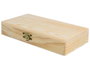 Innspiro Boîte rectangulaire en bois de pin massif 20x10,5x3,5cm