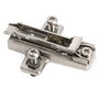 Salice BAR7R39 - Base avion modèle BAR7R en zamac avec finition nickel, réglage avant et vertical par excentrique, hauteur H3, montage direct 10mm