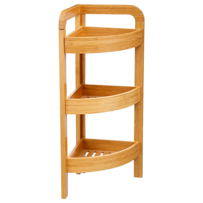 5five Simply Smart Étagère d'Angle Marron 3 Étagères