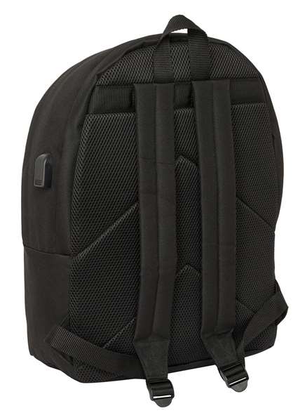 Safta Mochila doble Kings League "El Barrio" Sac à dos double pour ordinateur portable 15,6" avec port USB et compartiment principal - 31x44x18 cm