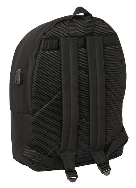 Safta Mochila doble Kings League "El Barrio" Sac à dos double pour ordinateur portable 15,6" avec port USB et compartiment principal - 31x44x18 cm