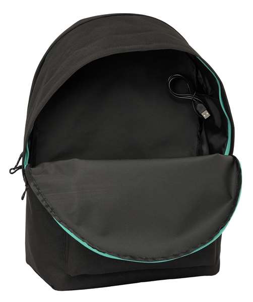 Safta Mochila doble Kings League "El Barrio" Sac à dos double pour ordinateur portable 15,6" avec port USB et compartiment principal - 31x44x18 cm