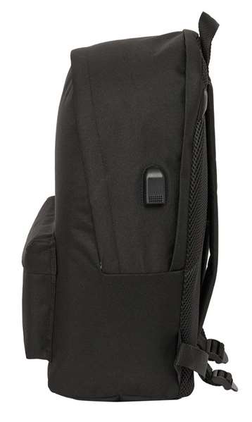 Safta Mochila doble Kings League "El Barrio" Sac à dos double pour ordinateur portable 15,6" avec port USB et compartiment principal - 31x44x18 cm