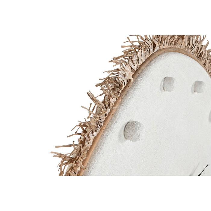 Horloge Murale Home ESPRIT Blanc Fibre Bois MDF Scandi 85 X 7 X 85 CM