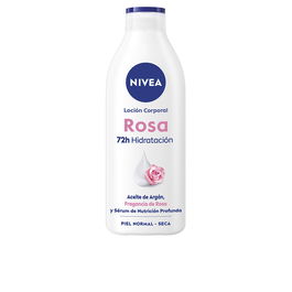 Nivea Lotion Corporelle Rosa, Hydratation Intense 72h, Parfum Rose et Huile d'Argan, 400 ml